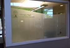 Stanley Park Community Centre custom frosted privacy graphic