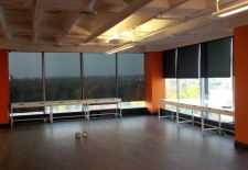 Mapped In - install of ebony roller shades (1)