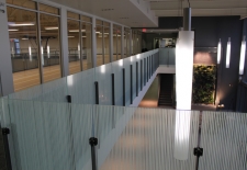 Decorative film installed on banister