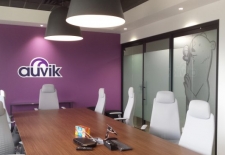 Printed bear as well as wall logo