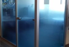 Custom printed blue gradient