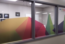 UV Printed Graphic on Clear Lintec
